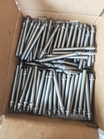 Chrome Plated CNC Part Shaft Mild Steel Crimp Shaft CNC Machined, Solid Shaft, Customizable