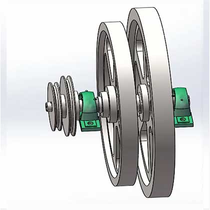 Flywheel Customized Cast Iron Pulley Flywheel For 100kg 200kg