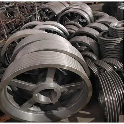 6 Groove Taper Bush Pulley Sizes V Belt Industrial Pulley And Sheave Serpentine V Belt Pulleys